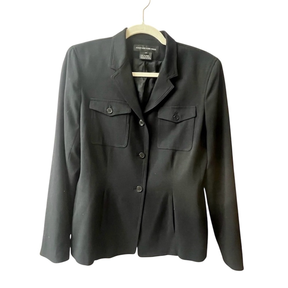 Jones New York Black Blazer Size 4 #10265